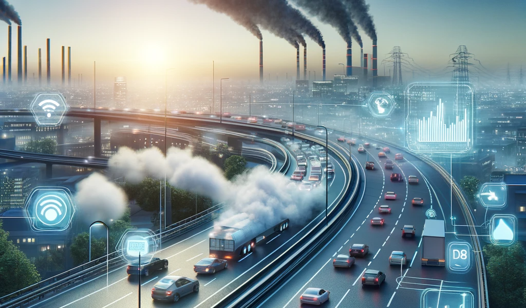 Měření emisí u dálnice pomocí IoT senzorické sítě