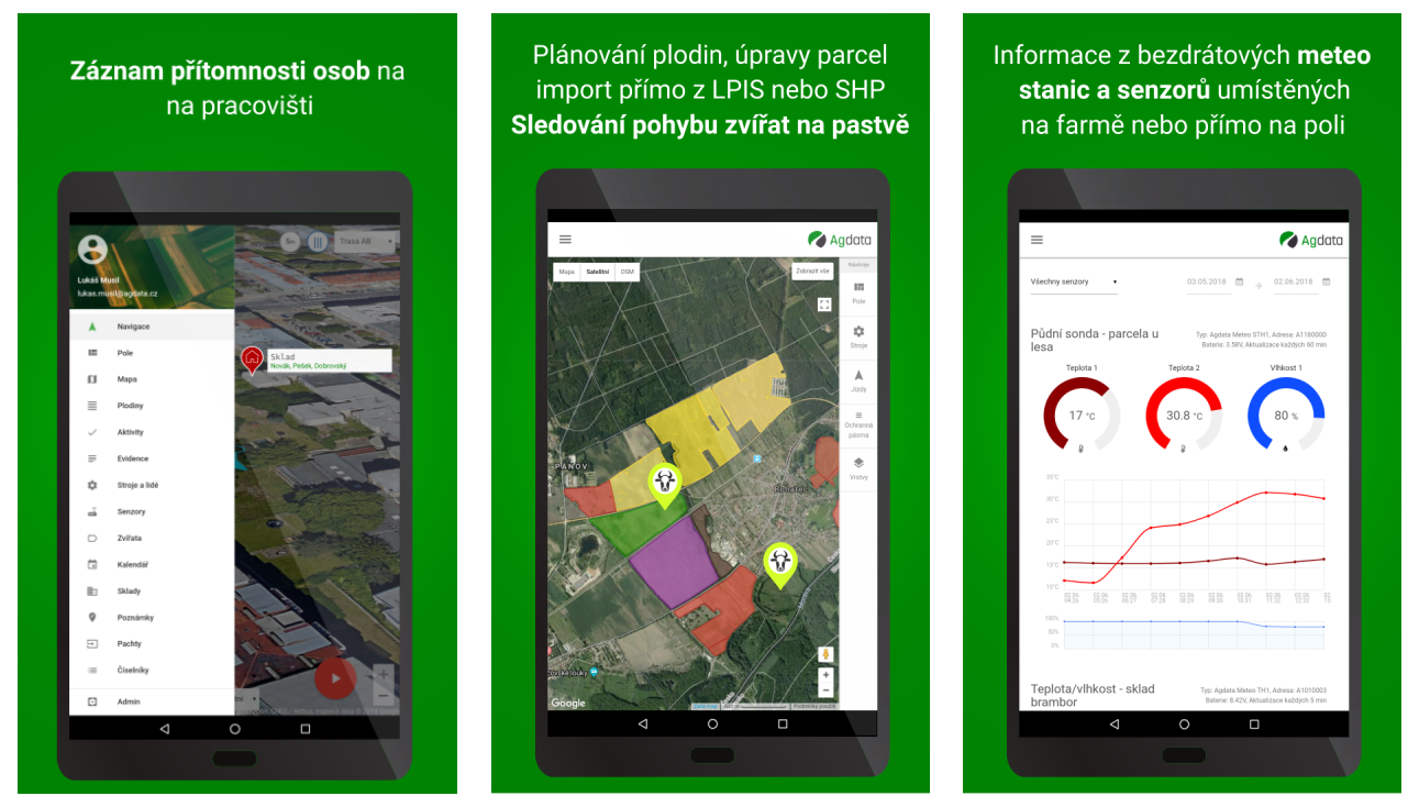 mobilní aplikace chytrá farma