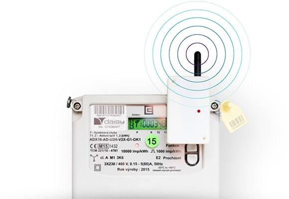 IoT senzor od společnosti VisionQ. Monitoruje spotřebu elektřiny.