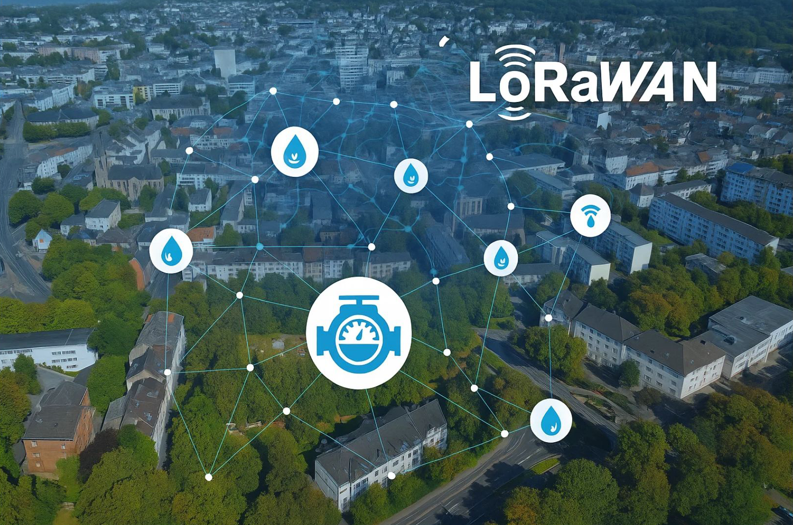 IoT senzory a LoRaWAN ve městě Wuppertal
