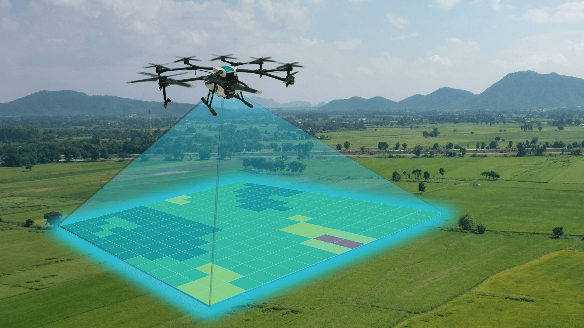 IoT  Hyperspektrální metoda detekce pomocí dronu